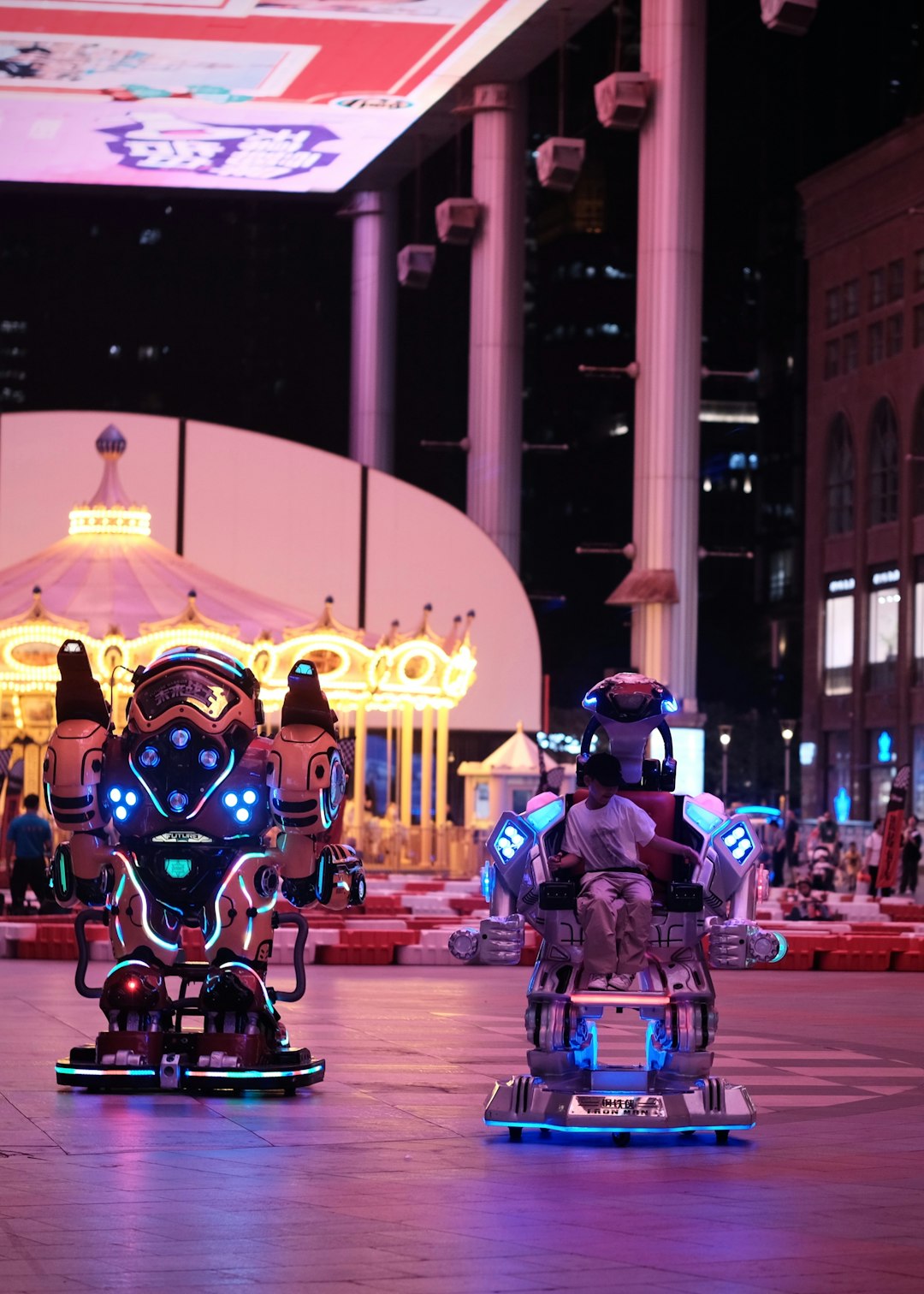 Crafting Captivating Headlines: Your awesome post title goes here two-illuminated-robots-stand-in-a-nighttime-amusement-park-akj4aupcuju